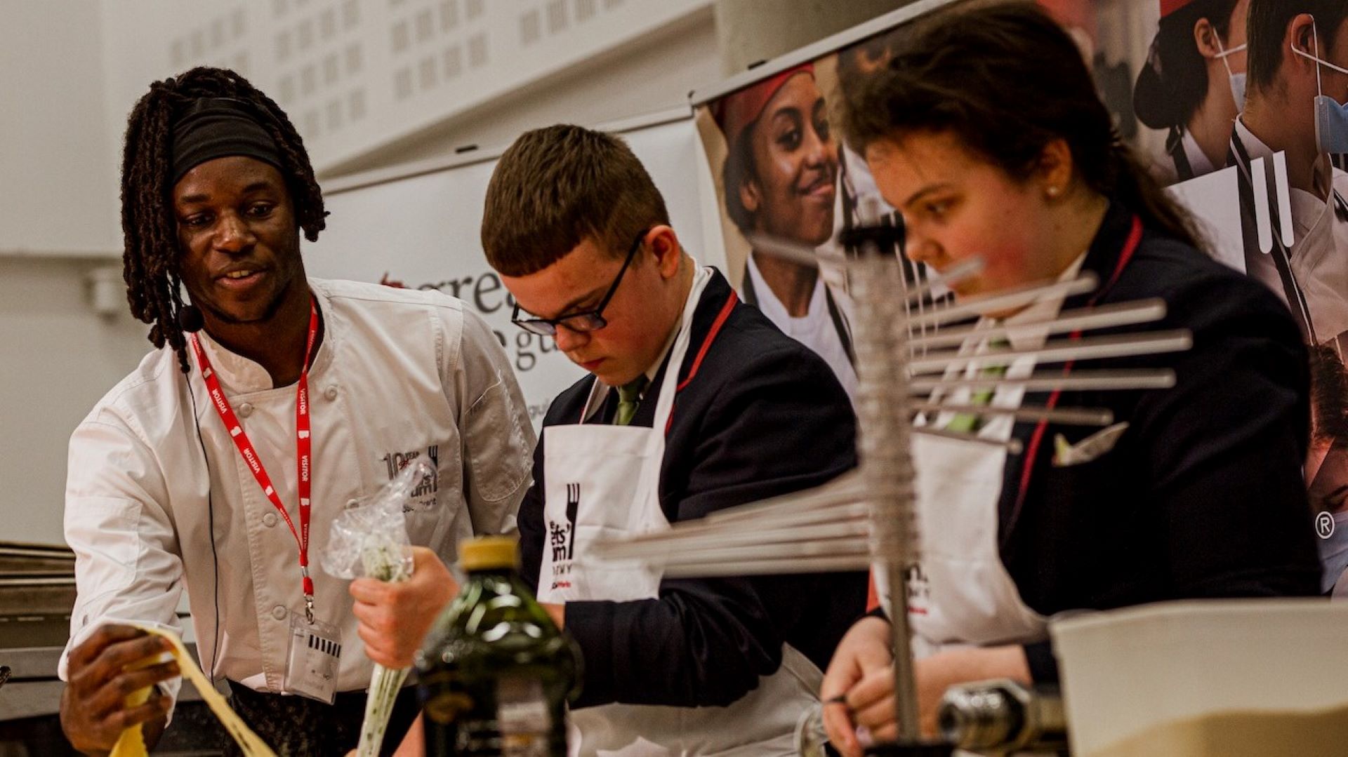 Students from the Bradford area were inspired after two hours of tasting, demonstrations, and a competition at Bradford College.